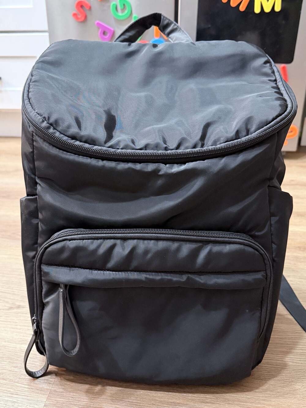 Cloud Island Black Diaper Backpack with Changing Pad